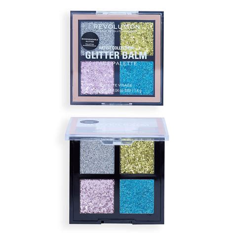revolution glitter palette|Revolution Artist Collection Glitter Balm Palette .
